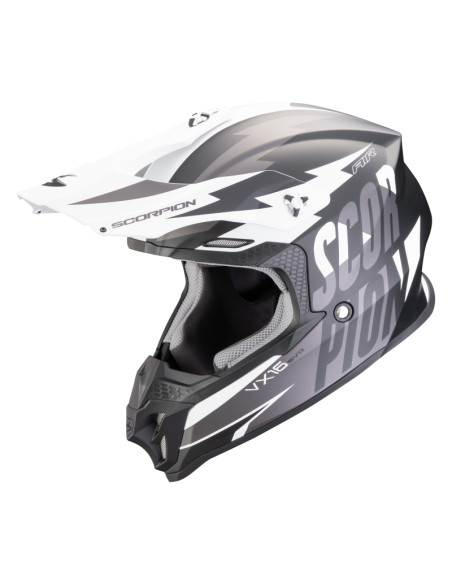 SCORPION VX-16 EVO AIR SLANTER BLUE/ORANGE KROSINIS MOTO ŠALMAS