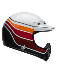 BELL MOTO-3 SATIN/GLOSS WHITE/BLACK