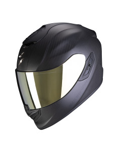 SCORPION EXO-1400 AIR CARBON MATT BLACK SPORTINIS/UŽDARAS MOTO ŠALMAS