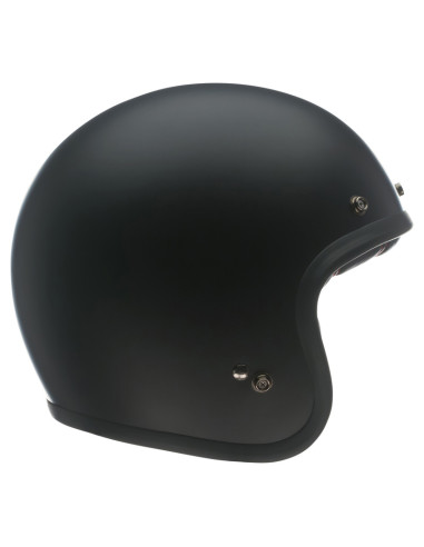 BELL C500 SOLID BLACK ATVIRAS MOTO ŠALMAS