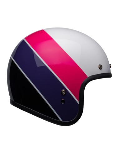 BELL C500 RIF PINK/PURPLE ATVIRAS MOTO ŠALMAS