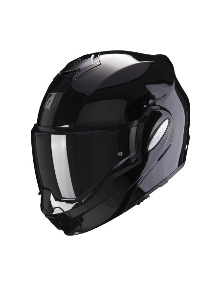 SCORPION EXO-TECH EVO BLACK FLIP-UP MOTORCYCLE HELMET
