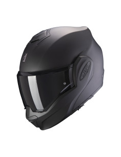 SCORPION EXO-TECH EVO MATT BLACK FLIP-UP MOTO ŠALMAS