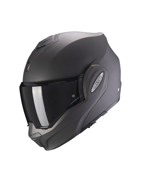 SCORPION EXO-TECH EVO MATT ANTHRACITE FLIP-UP MOTO ŠALMAS