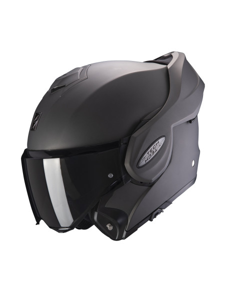 SCORPION EXO-TECH EVO MATT ANTHRACITE FLIP-UP MOTORCYCLE HELMET