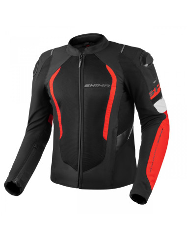 SHIMA MESH PRO 2.0 BLACK/WHITE/RED VASARINĖ MOTO STRIUKĖ