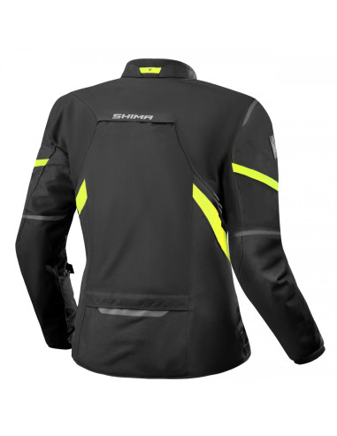 SHIMA RUSH 2.0 FLUOR YELLOW TEKSTILINĖ MOTERIŠKA MOTO STRIUKĖ