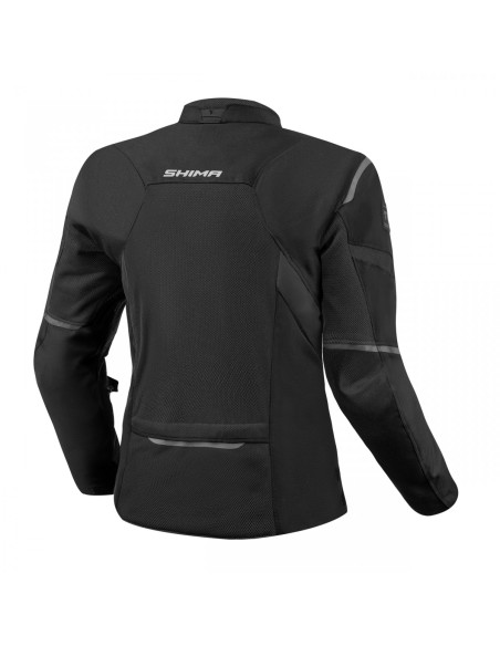 SHIMA RUSH 2.0 VENT BLACK TEKSTILINĖ MOTERIŠKA MOTO STRIUKĖ