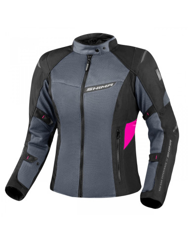 SHIMA RUSH 2.0 VENT GREY WOMEN'S TEXTILE MOTO JACKET