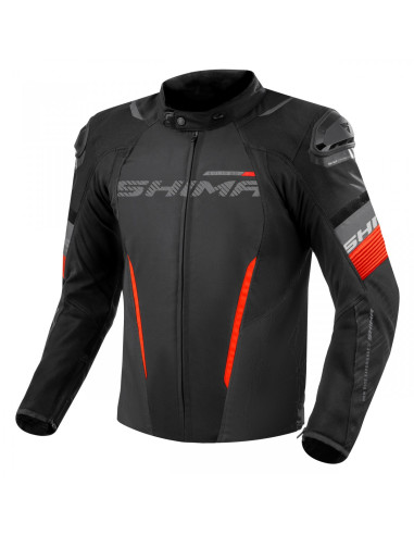 SHIMA SOLID PRO 2.0 RED TEXTILE MOTO JACKET