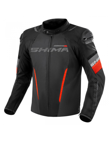 SHIMA SOLID PRO 2.0 RED TEXTILE MOTO JACKET