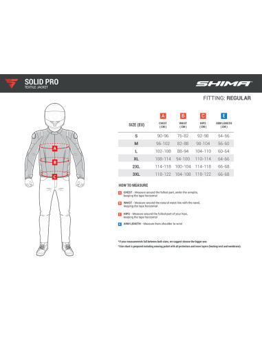SHIMA SOLID PRO BLACK/WHITE TEXTILE MOTO JACKET