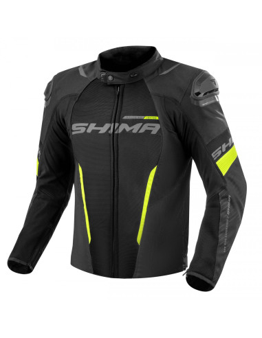 SHIMA SOLID PRO 2.0 VENT FLUOR YELLOW TEKSTILINĖ MOTO STRIUKĖ