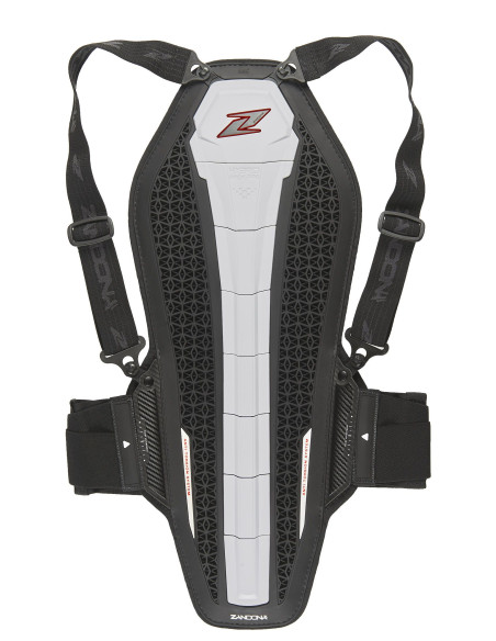 ZANDONA HYBRID BACK PRO WHITE BACK MOTO PROTECTION