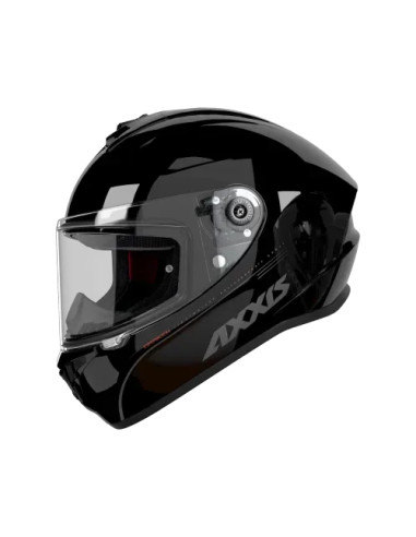 AXXIS DRAKEN S GLOSS BLACK MOTO ŠALMAS