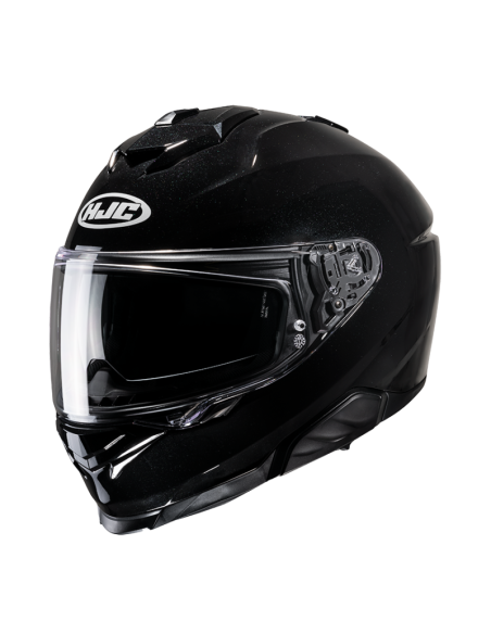 HJC i71 METAL BLACK SPORTINIS/UŽDARAS MOTO ŠALMAS