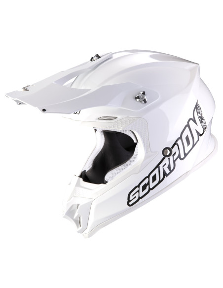 SCORPION VX-16 EVO AIR WHITE CROSS MOTO HELMET
