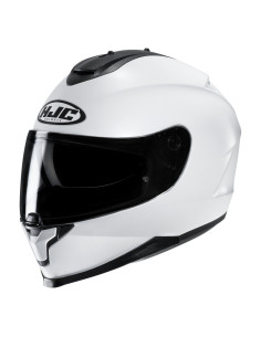 HJC C70N PEARL WHITE SPORTINIS/UŽDARAS MOTO ŠALMAS