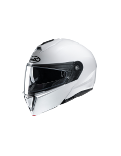 HJC I91 PEARL WHITE FLIP-UP MOTO ŠALMAS