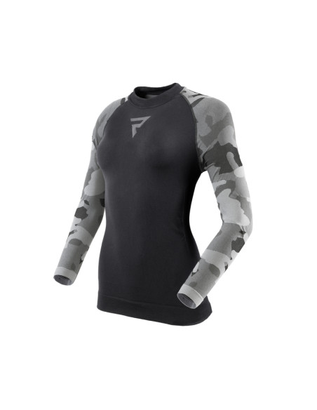 REBELHORN FREEZE II CAMO WOMEN'S THERMAL T-SHIRT