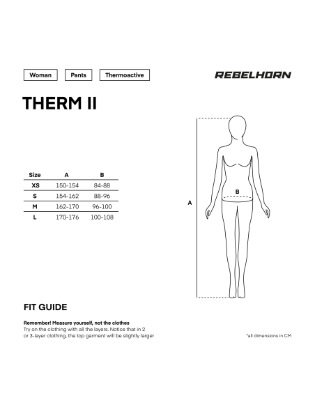 REBELHORN ЖЕНСКАЯ ТЕРМОФУТБОЛКА THERM