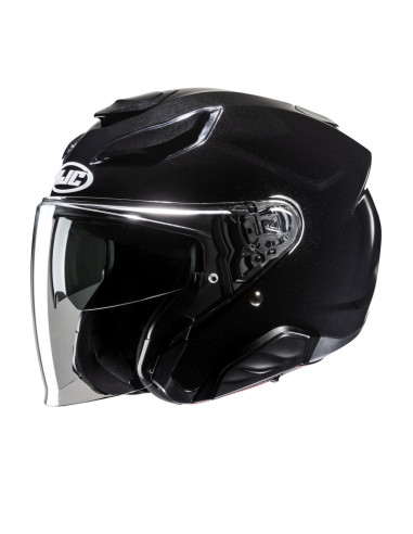 HJC F31 METAL BLACK OPEN MOTORCYCLE HELMET