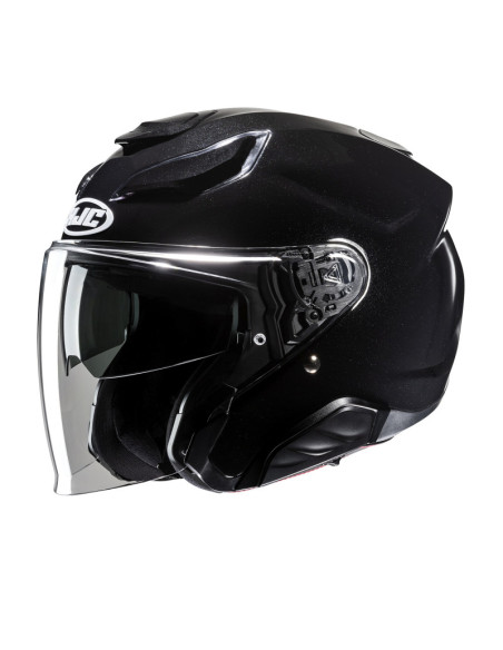 HJC F31 METAL BLACK OPEN MOTORCYCLE HELMET