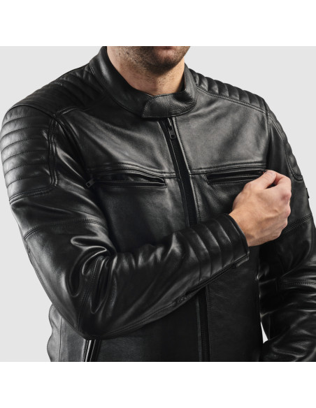 REBELHORN HUNTER II BLACK ODINĖ MOTO STRIUKĖ