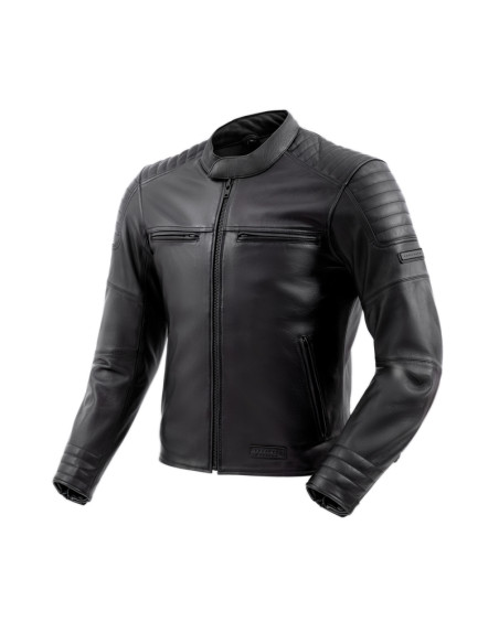 REBELHORN HUNTER II BLACK LEATHER MOTO JACKET