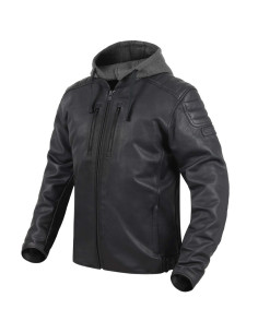 REBELHORN IMPALA BLACK LEATHER MOTO JACKET