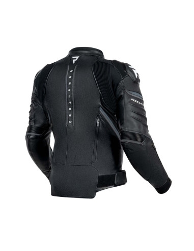 REBELHORN VELOCE WHITE LEATHER MOTO JACKET