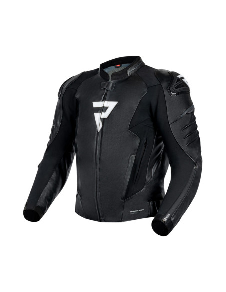 REBELHORN VELOCE WHITE LEATHER MOTO JACKET