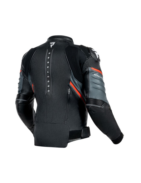 REBELHORN VELOCE RED LEATHER MOTO JACKET