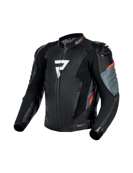 REBELHORN VELOCE RED LEATHER MOTO JACKET