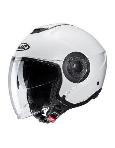 HJC I40N PEARL WHITE ATVIRAS MOTO ŠALMAS