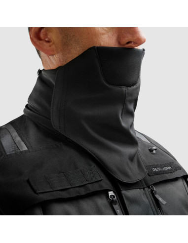 REBELHORN CUBBY BLACK TEXTILE MOTO JACKET