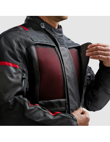 REBELHORN CUBBY RED TEKSTILINĖ MOTO STRIUKĖ