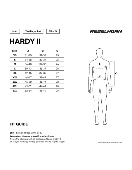 REBELHORN HARDY II BLACK TEKSTILINĖ MOTO STRIUKĖ