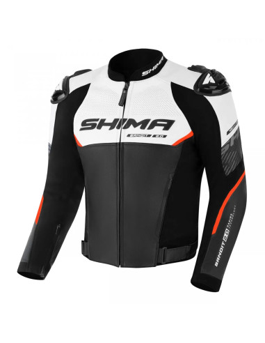 SHIMA КРАСНАЯ КОЖАНАЯ КУРТКА BANDIT 2.0