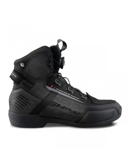 SHIMA EDGE VENT BLACK WOMEN'S MOTO BOOTS