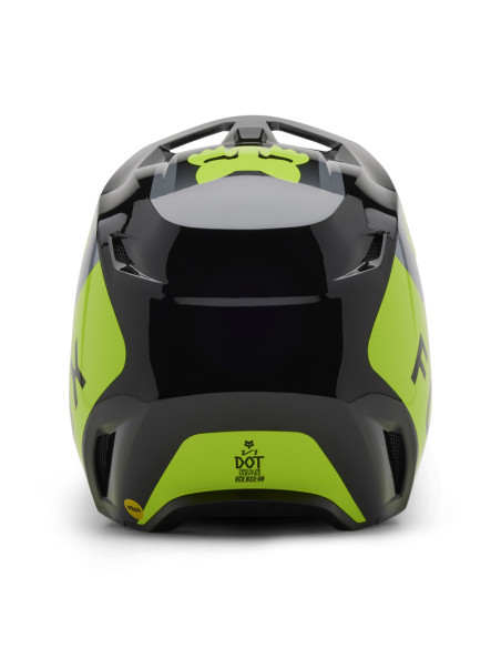 FOX YOUTH V1 LEAN GREY/YELLOW KROSINIS MOTO ŠALMAS