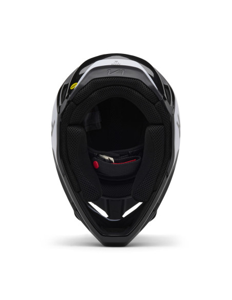 FOX V1 LEAN BLACK  KROSINIS MOTO ŠALMAS