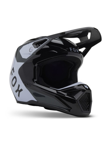 FOX V1 LEAN BLACK  KROSINIS MOTO ŠALMAS