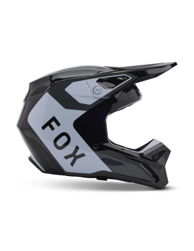 FOX V1 LEAN BLACK  KROSINIS MOTO ŠALMAS