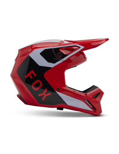 FOX V1 LEAN FLUORESCENT RED KROSINIS MOTO ŠALMAS