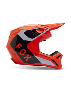 FOX V1 STREAK WHITE KROSINIS MOTO ŠALMAS