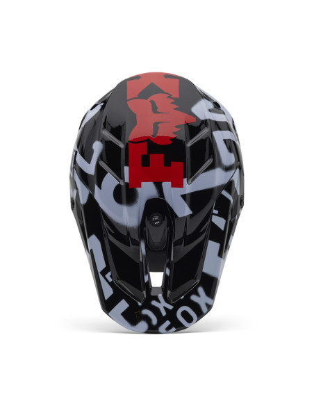 FOX V3 SEVENTY4 BLACK KROSINIS MOTO ŠALMAS