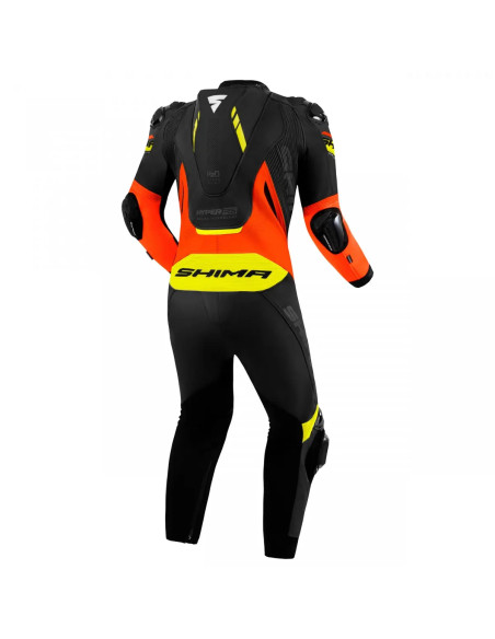 SHIMA МОТОКОСТЮМ ИЗ НАТУРАЛЬНОЙ КОЖИ HYPER RS FLUO ONE-PIECE