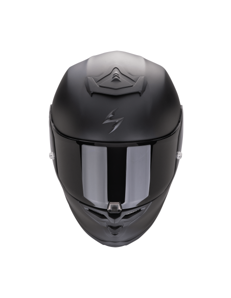 SCORPION EXO-R1 EVO II AIR MATT BLACK SPORTINIS/UŽDARAS MOTO ŠALMAS