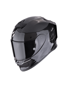 SCORPION EXO-R1 CARBON EVO AIR CYNERGY BLACK/WHITE SPORTINIS/UŽDARAS MOTO ŠALMAS